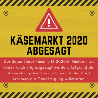 Käsemarkt 2020 abgesagt