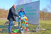 Das Hüstener Kalb am Ortseingang